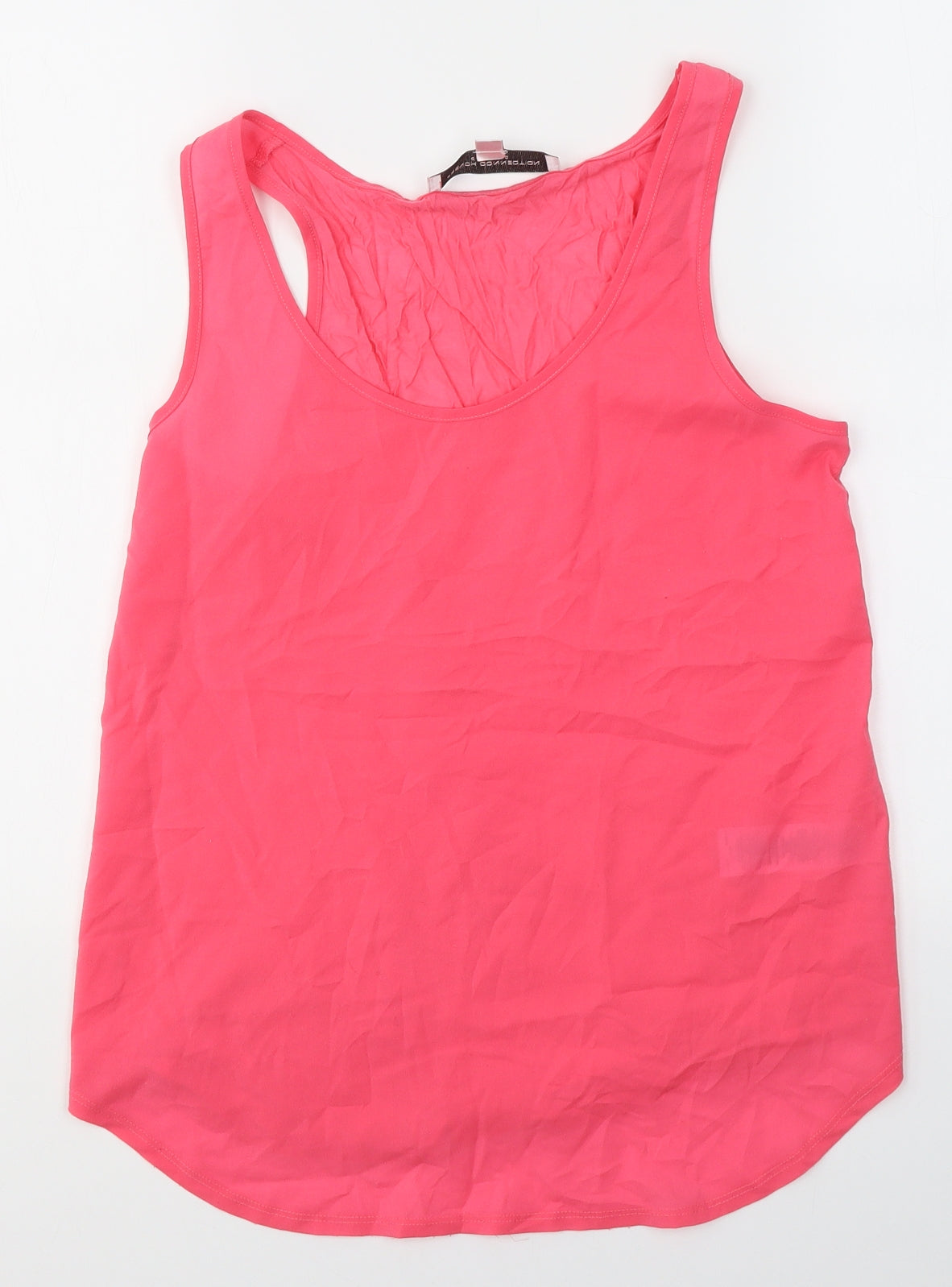 French Connection Womens Pink  Polyester Basic Tank Size XS Round Neck