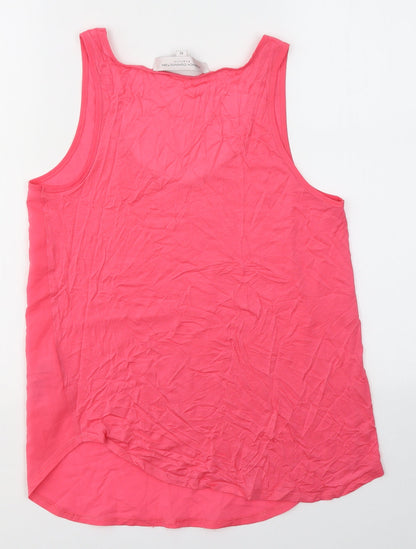 French Connection Womens Pink  Polyester Basic Tank Size XS Round Neck