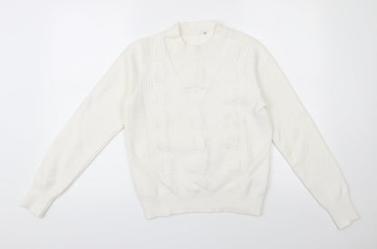 Womens UK Size M Oasis Ivory Pullover Jumper