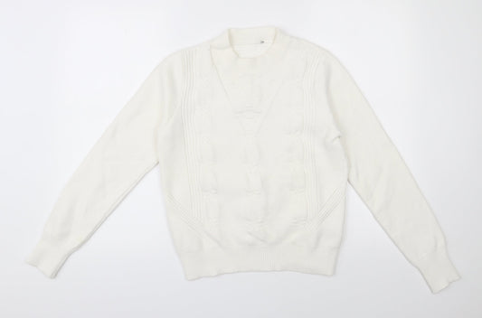 Womens UK Size M Oasis Ivory Pullover Jumper