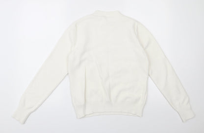 Womens UK Size M Oasis Ivory Pullover Jumper
