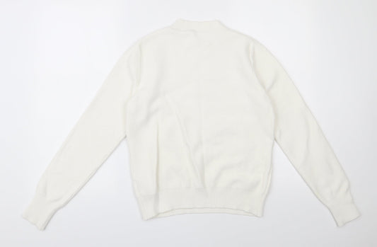 Womens UK Size M Oasis Ivory Pullover Jumper