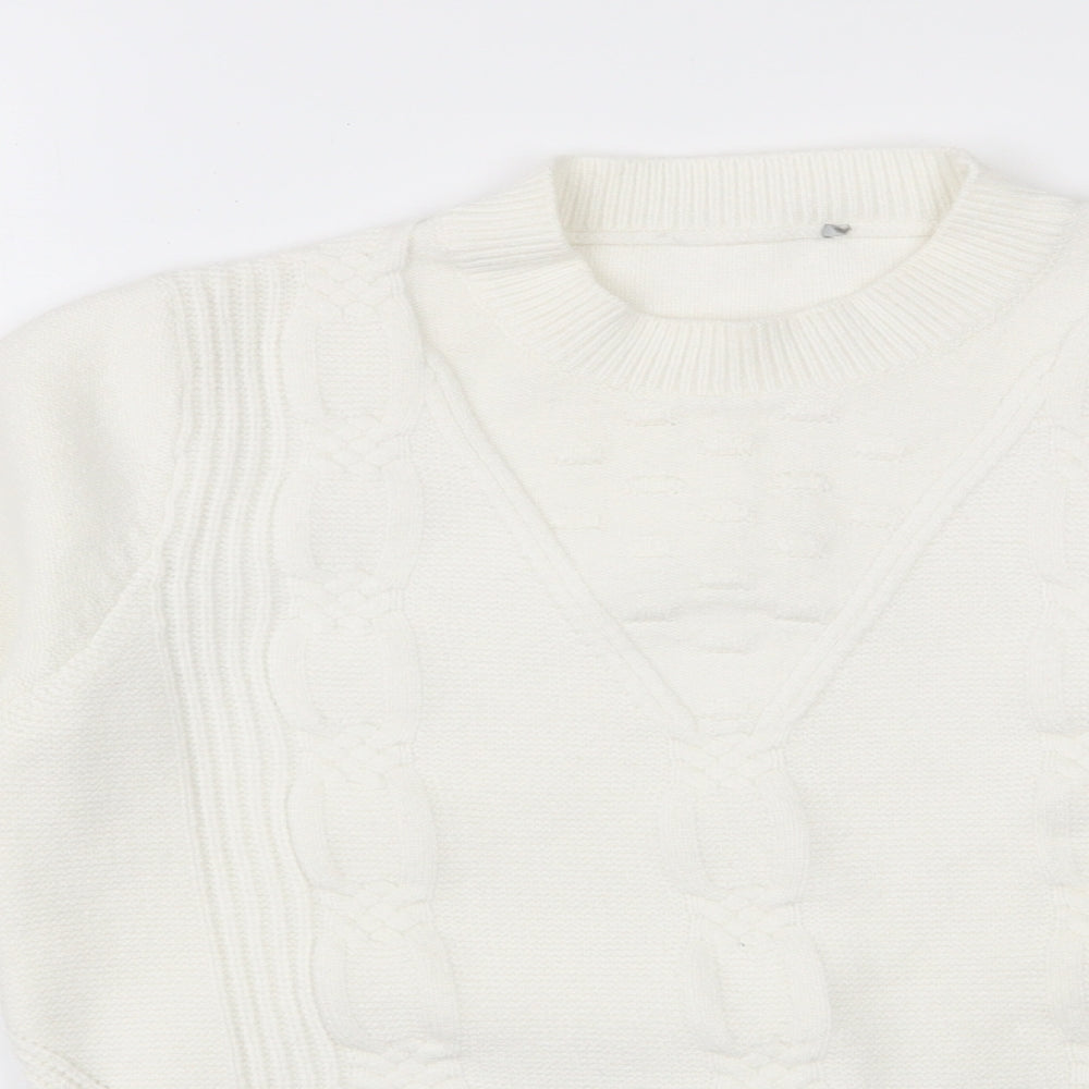 Womens UK Size M Oasis Ivory Pullover Jumper