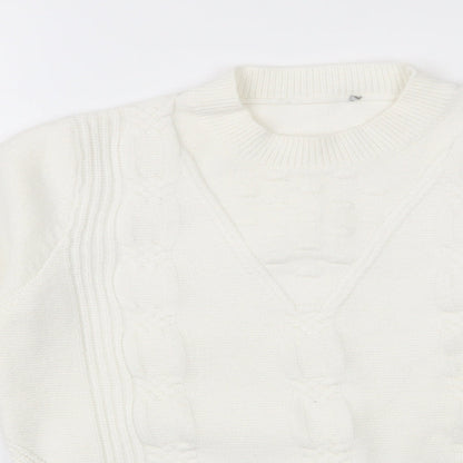 Womens UK Size M Oasis Ivory Pullover Jumper