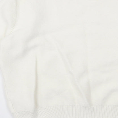Womens UK Size M Oasis Ivory Pullover Jumper
