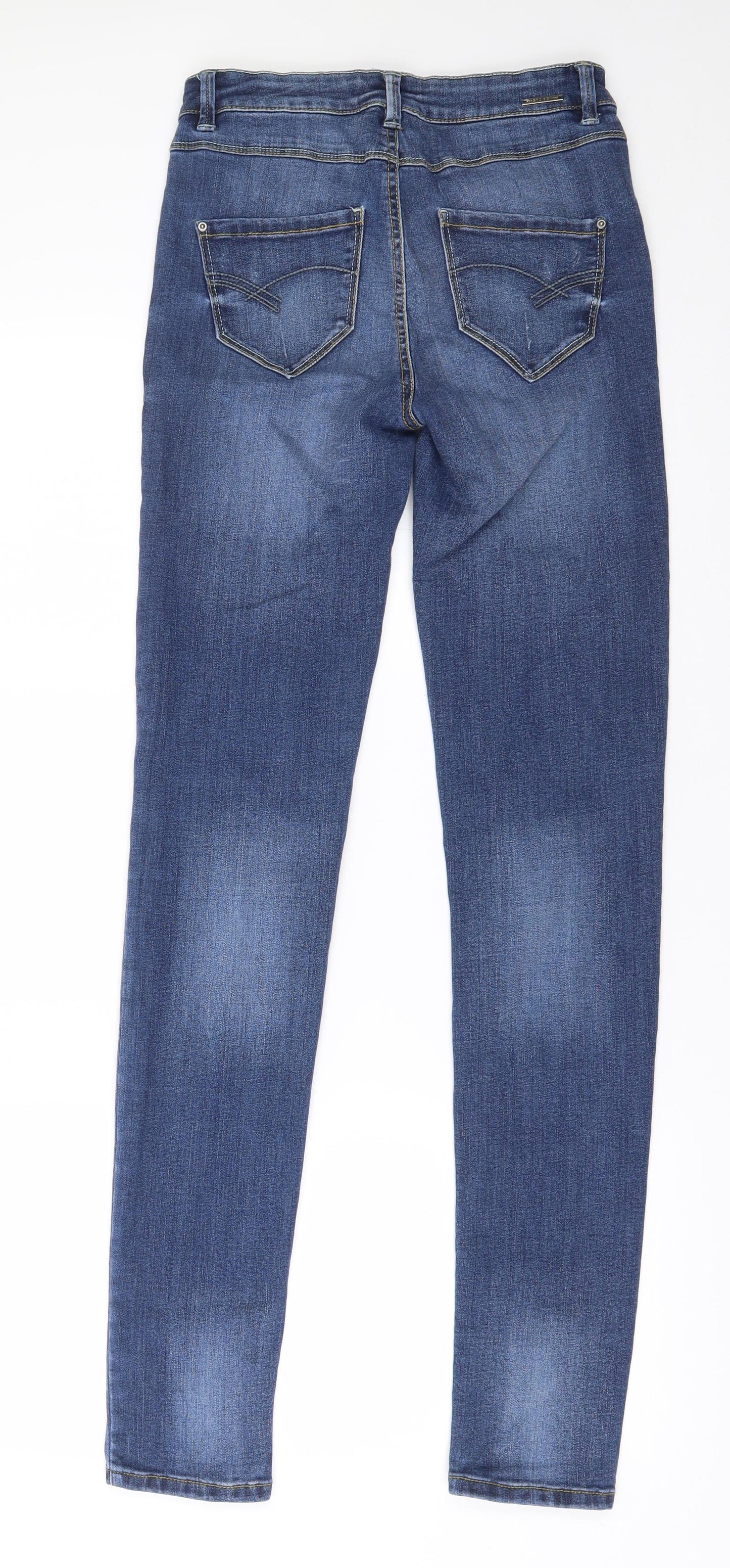 jbc  Womens Blue  Cotton Skinny Jeans Size 25 in L31 in Regular Zip