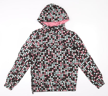 Xdye Womens Multicoloured Geometric  Jacket  Size L  Zip