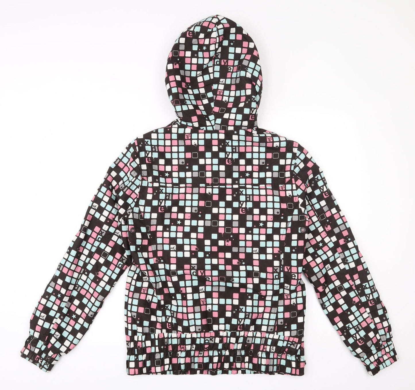 Xdye Womens Multicoloured Geometric  Jacket  Size L  Zip