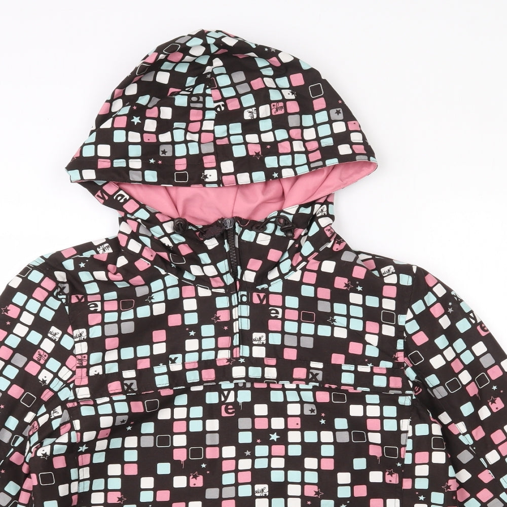 Xdye Womens Multicoloured Geometric  Jacket  Size L  Zip