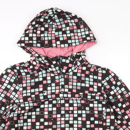 Xdye Womens Multicoloured Geometric  Jacket  Size L  Zip