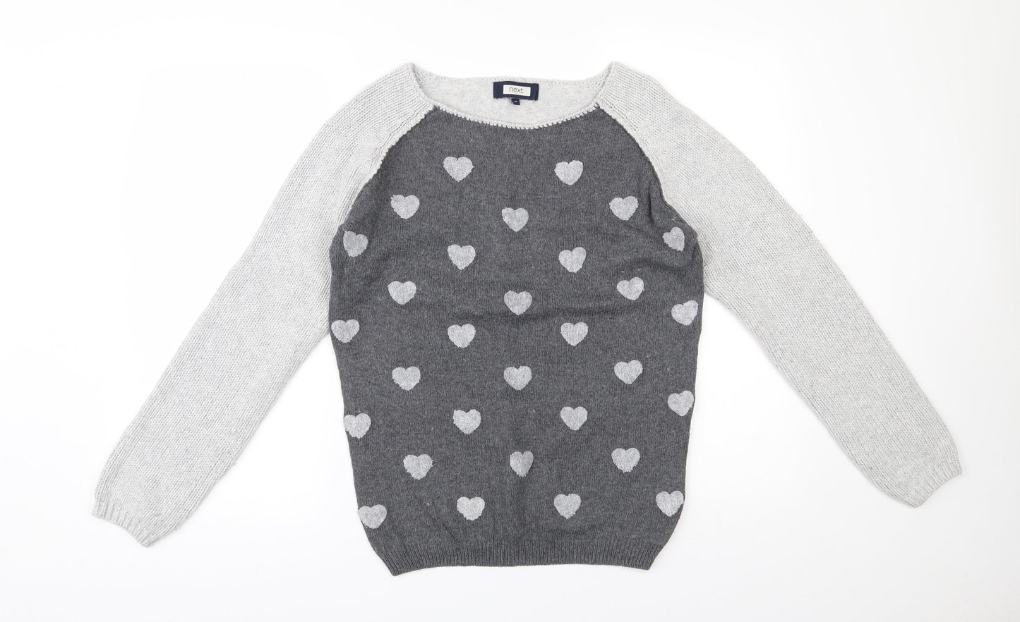 Womens UK Size 10 NEXT Grey Pullover Jumper