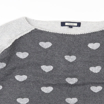 Womens UK Size 10 NEXT Grey Pullover Jumper