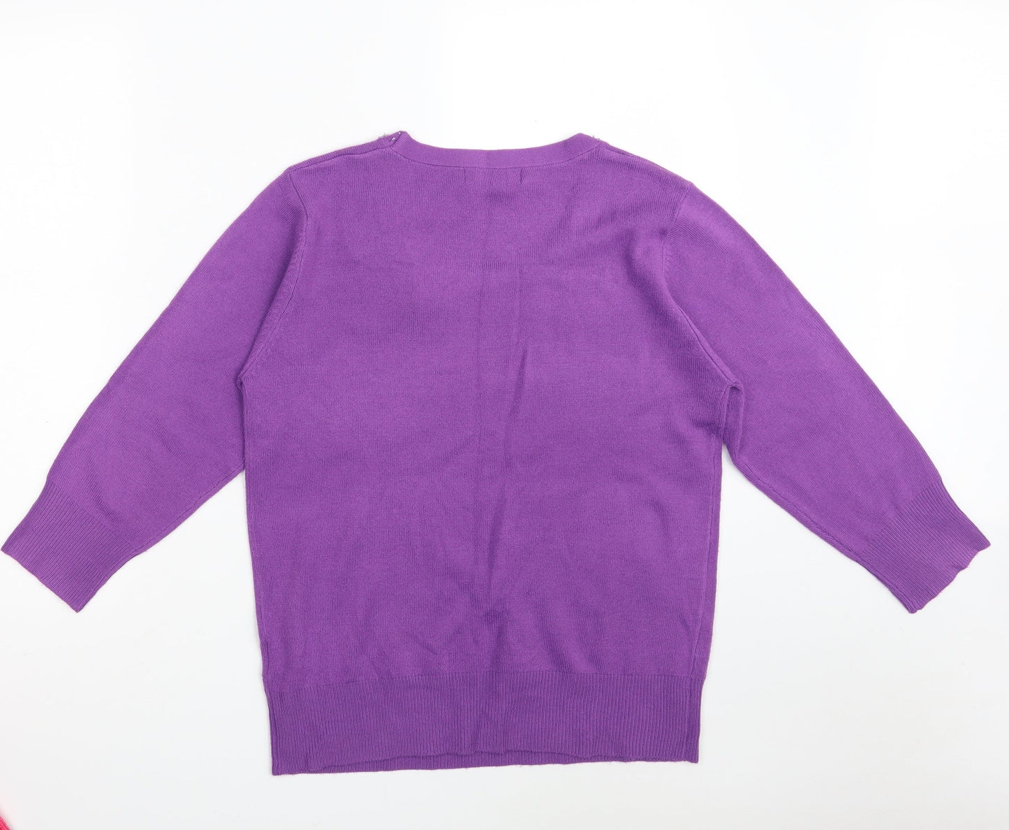 Womens UK Size M Ellie Louise Purple Pullover Jumper