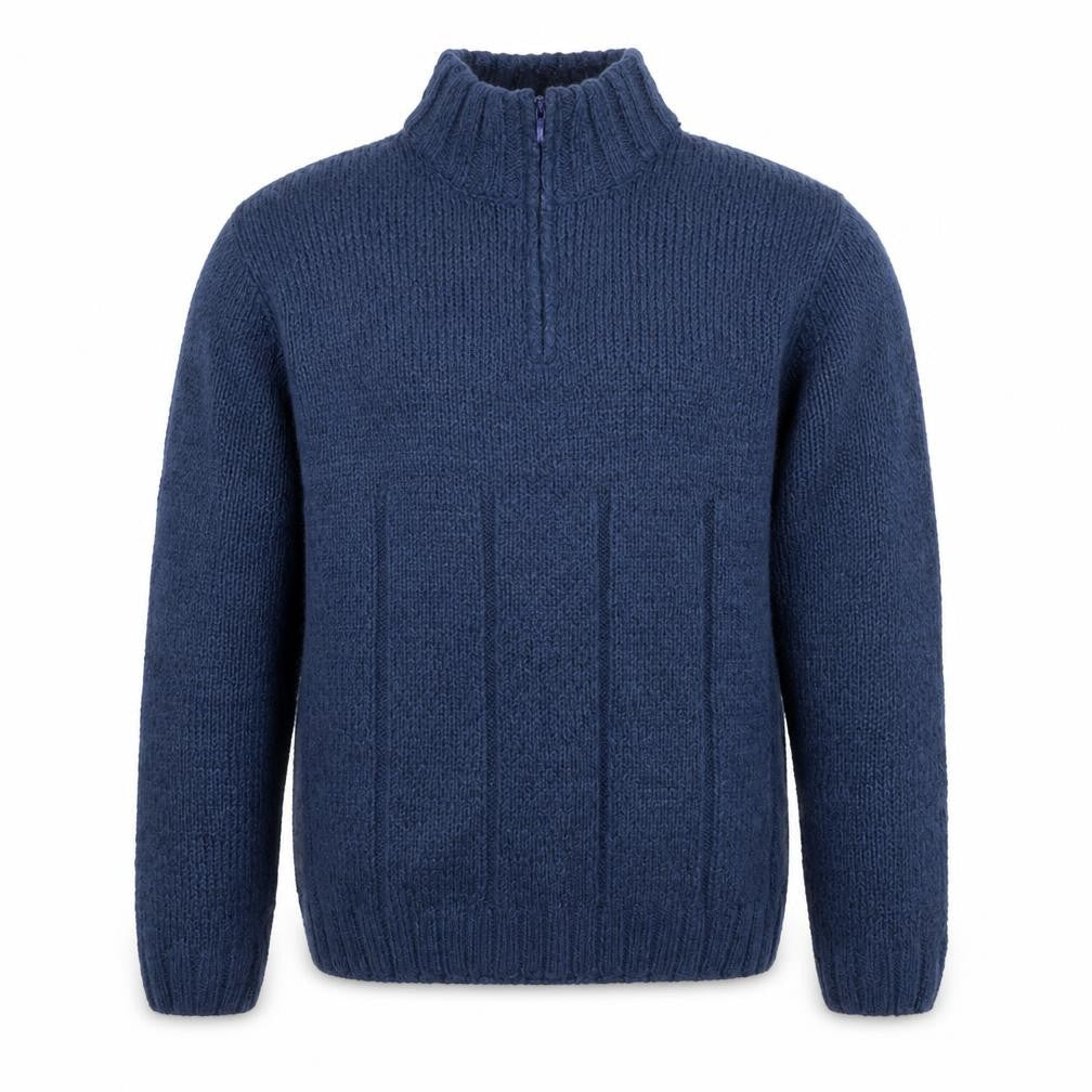 Mens UK Size L Easy Blue Pullover Jumper