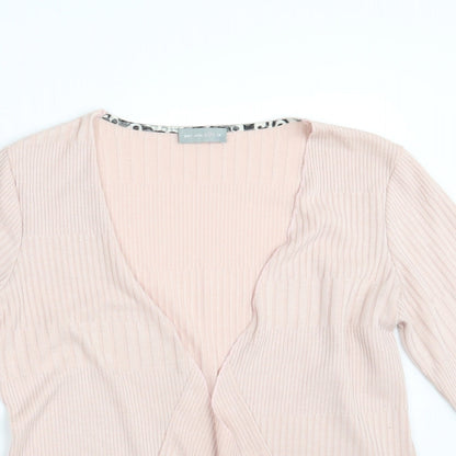 Womens UK Size 14 Per Una Pink Wrap Jumper