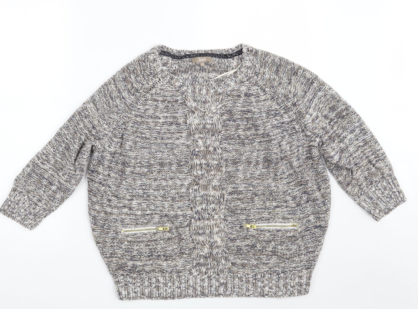 Womens UK Size 14 Soon Beige Pullover Jumper