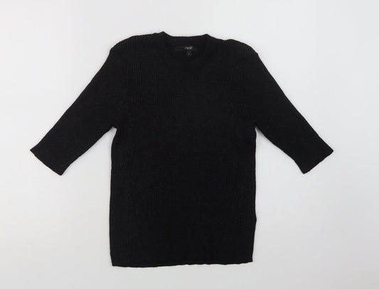 Womens UK Size 8 NEXT Black Pullover Jumper