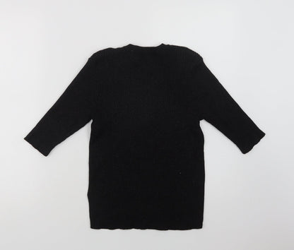 Womens UK Size 8 NEXT Black Pullover Jumper
