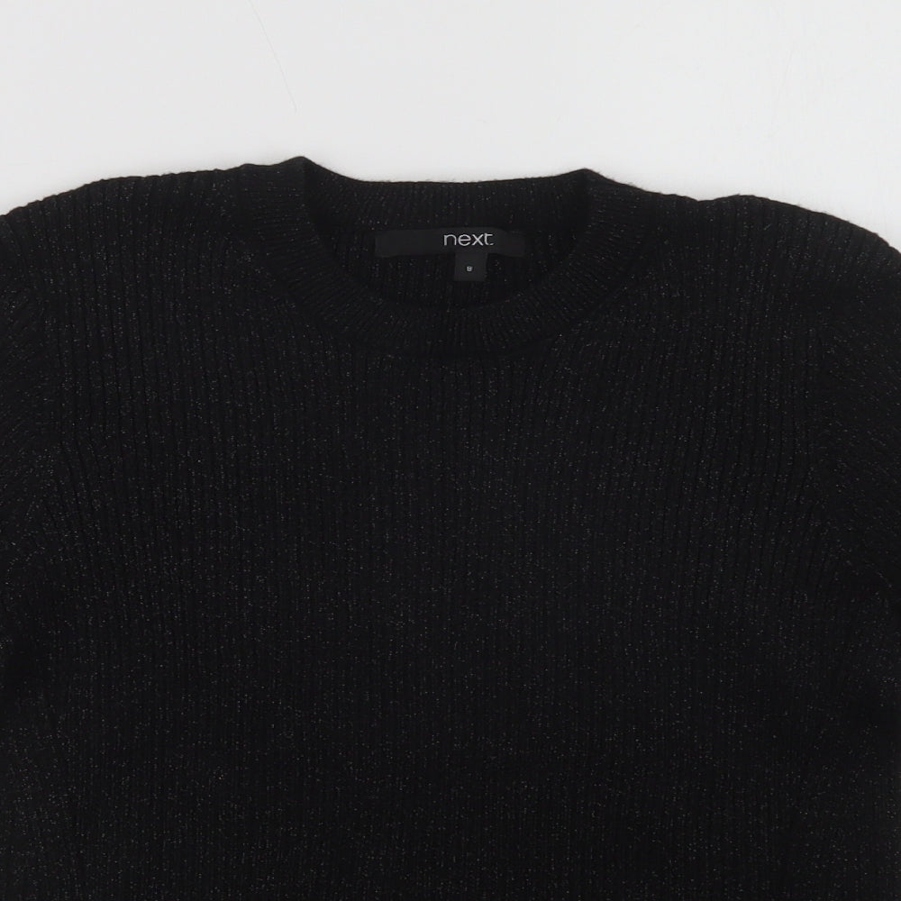 Womens UK Size 8 NEXT Black Pullover Jumper