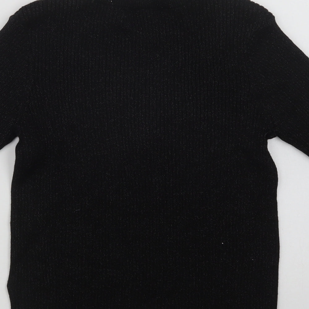 Womens UK Size 8 NEXT Black Pullover Jumper