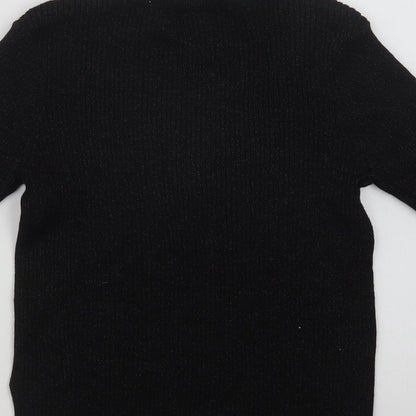Womens UK Size 8 NEXT Black Pullover Jumper