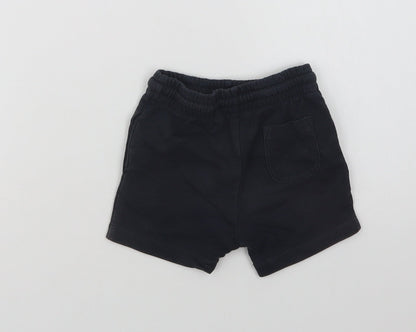 NEXT Baby Blue  Cotton Cropped Trousers Size 12-18 Months  Drawstring