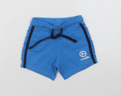 O'Neills Baby Blue  Cotton Cropped Trousers Size 12-18 Months  Drawstring