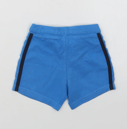 O'Neills Baby Blue  Cotton Cropped Trousers Size 12-18 Months  Drawstring