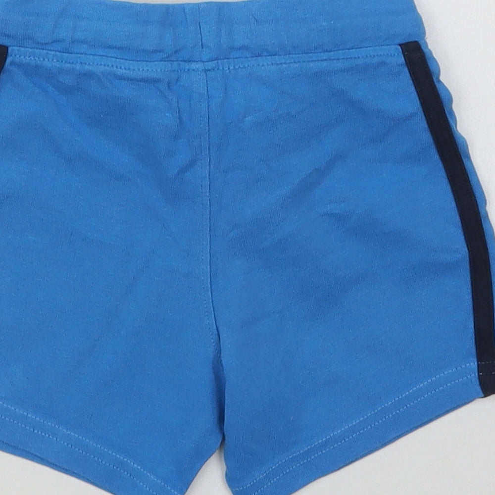 O'Neills Baby Blue  Cotton Cropped Trousers Size 12-18 Months  Drawstring