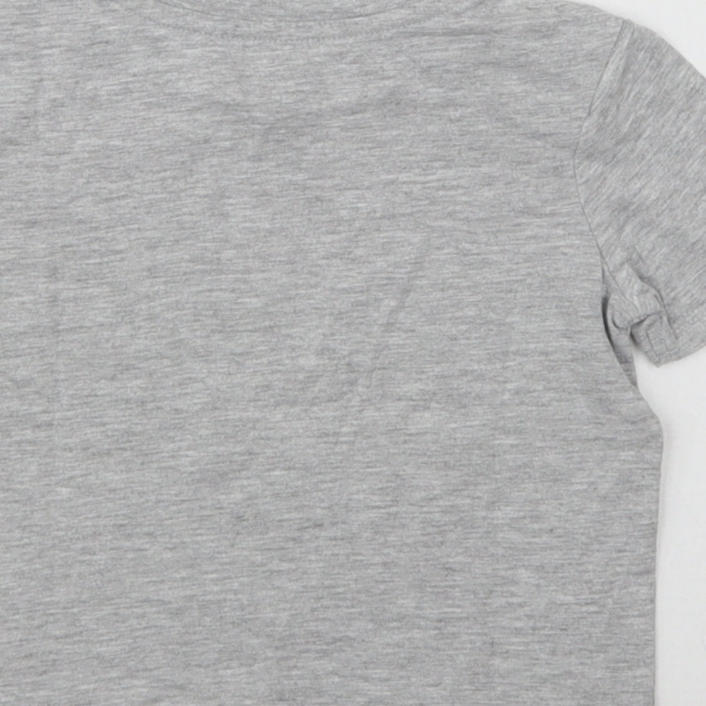 Very Baby Grey  Cotton Basic T-Shirt Size 18-24 Months Crew Neck