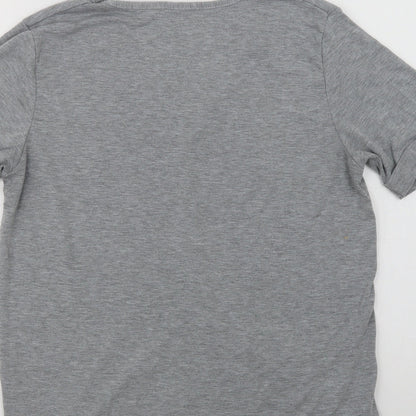 Womens UK Size M Nasty Gal Grey Basic T-Shirt