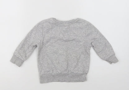 George Baby Grey  Cotton Pullover Jumper Size 12-18 Months   - Cool Kid