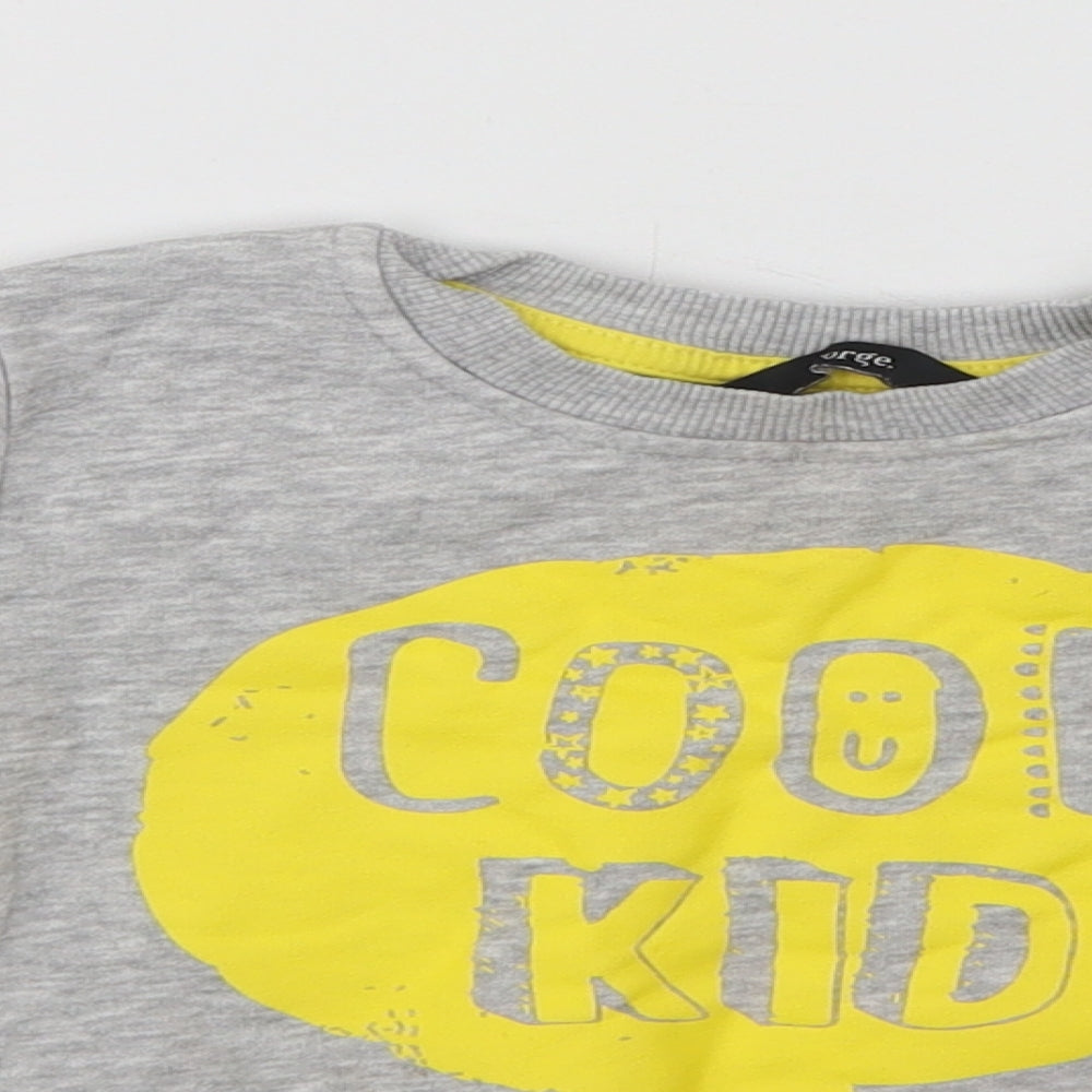 George Baby Grey  Cotton Pullover Jumper Size 12-18 Months   - Cool Kid