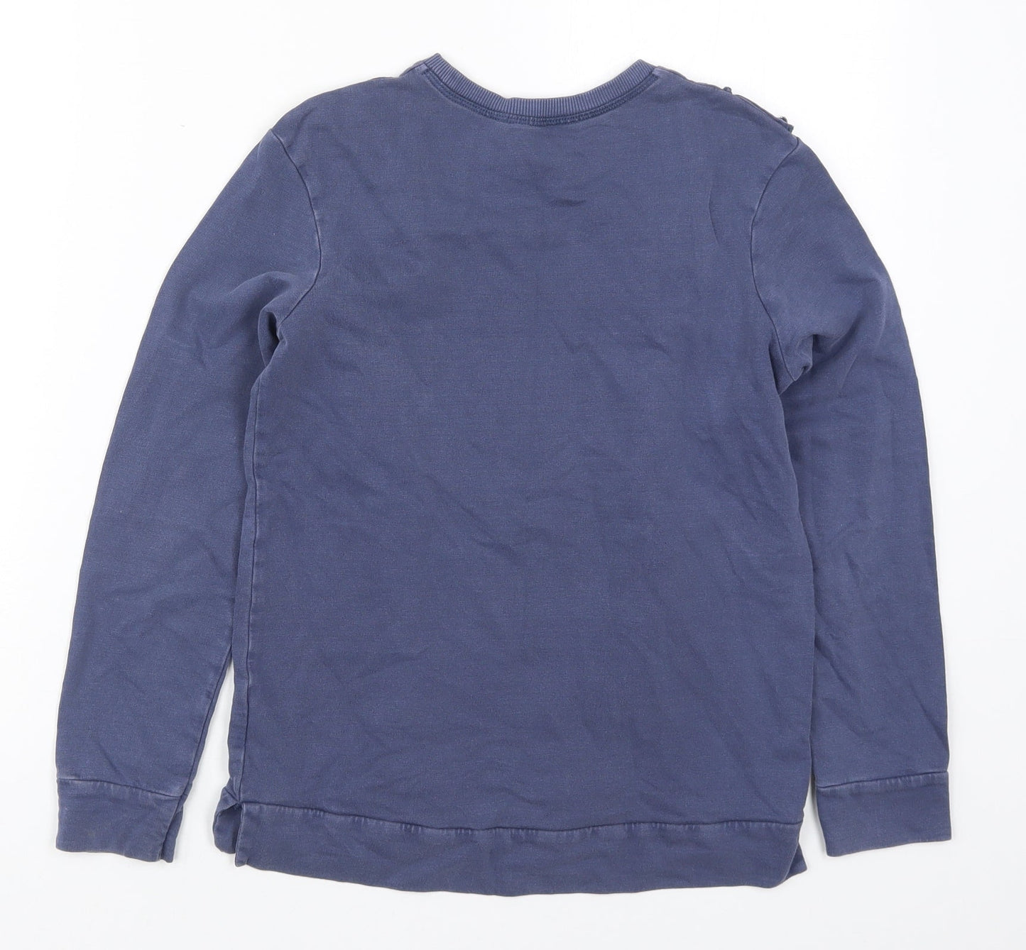 George Girls Blue  Cotton Pullover Sweatshirt Size 9-10 Years  Pullover