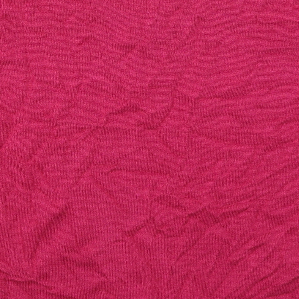 Womens UK Size S Country Casuals Pink Basic T-Shirt