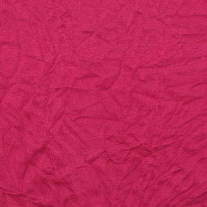Womens UK Size S Country Casuals Pink Basic T-Shirt