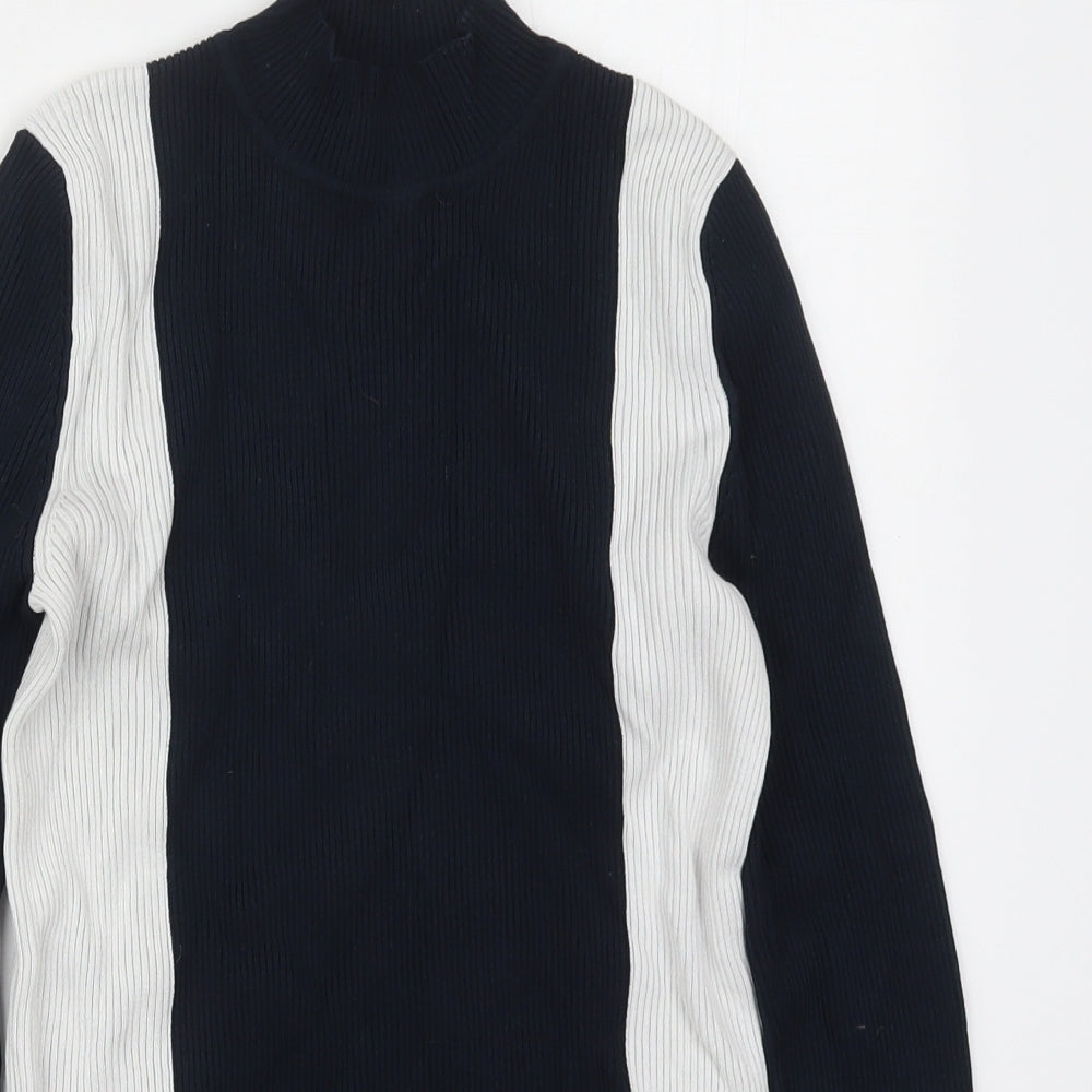 Womens UK Size M Zara Blue Pullover Jumper