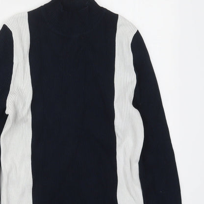 Womens UK Size M Zara Blue Pullover Jumper