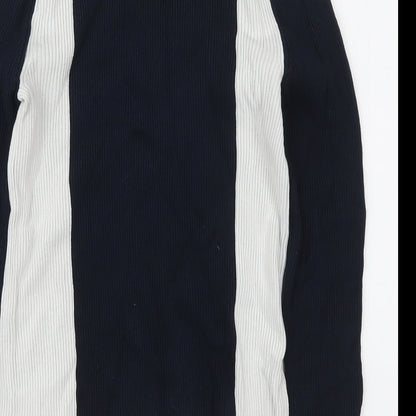 Womens UK Size M Zara Blue Pullover Jumper