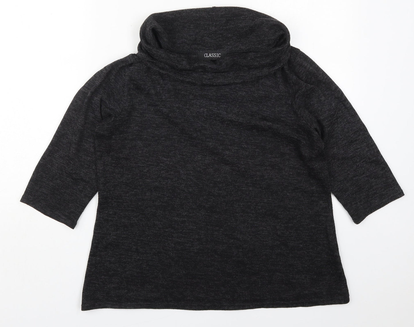 Womens UK Size 14 Classic Grey Basic T-Shirt