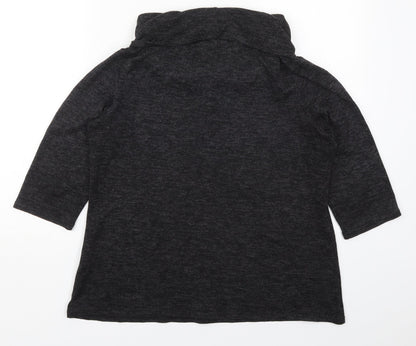 Womens UK Size 14 Classic Grey Basic T-Shirt