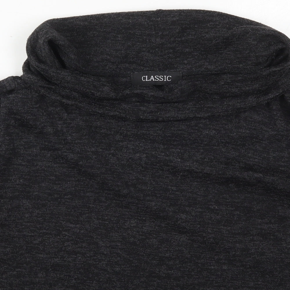 Womens UK Size 14 Classic Grey Basic T-Shirt