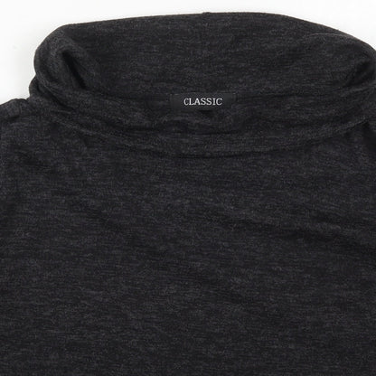 Womens UK Size 14 Classic Grey Basic T-Shirt