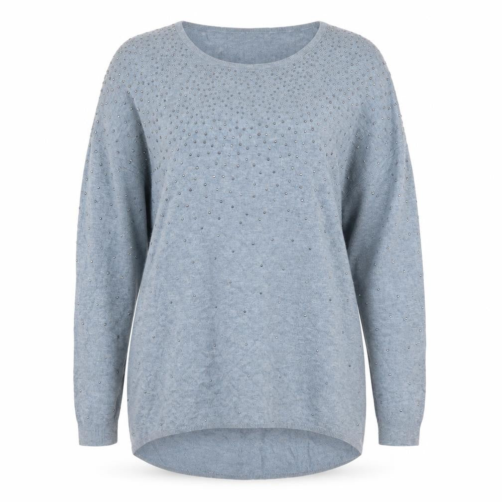 Womens UK Size 10 Atmosphere Blue Pullover Jumper