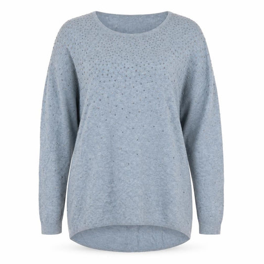Womens UK Size 10 Atmosphere Blue Pullover Jumper