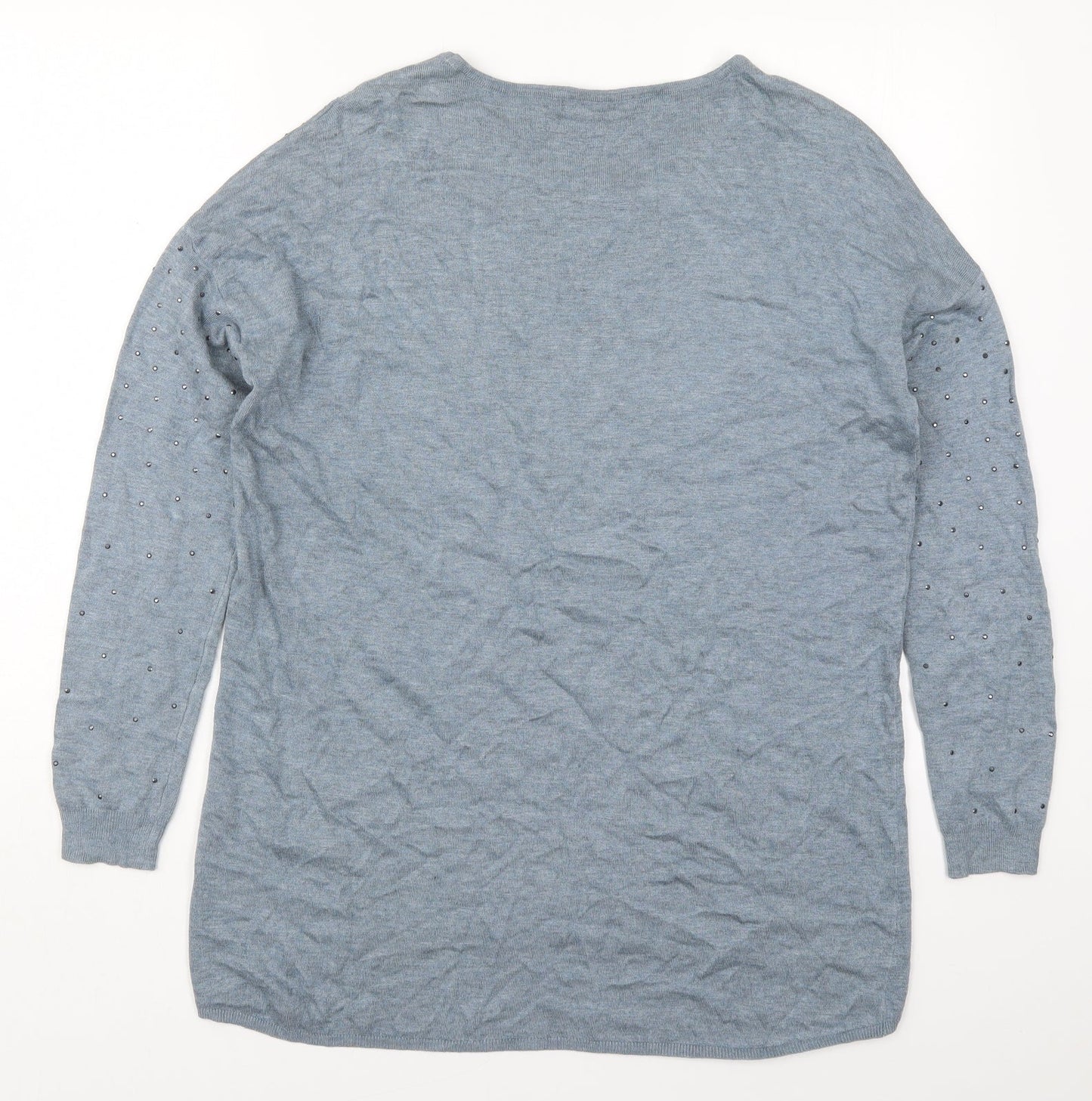Womens UK Size 10 Atmosphere Blue Pullover Jumper