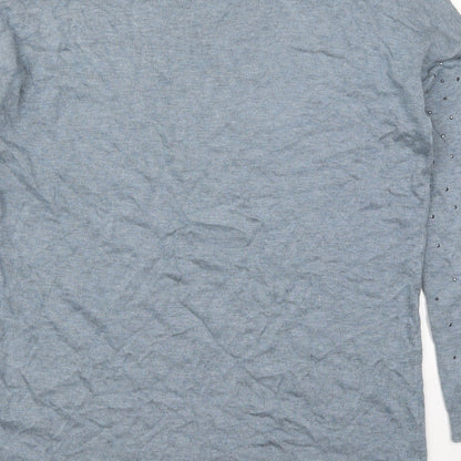 Womens UK Size 10 Atmosphere Blue Pullover Jumper