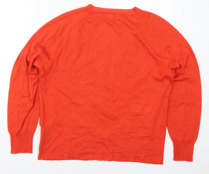 Womens UK Size 18 Lakeland Red Full Zip Jumper