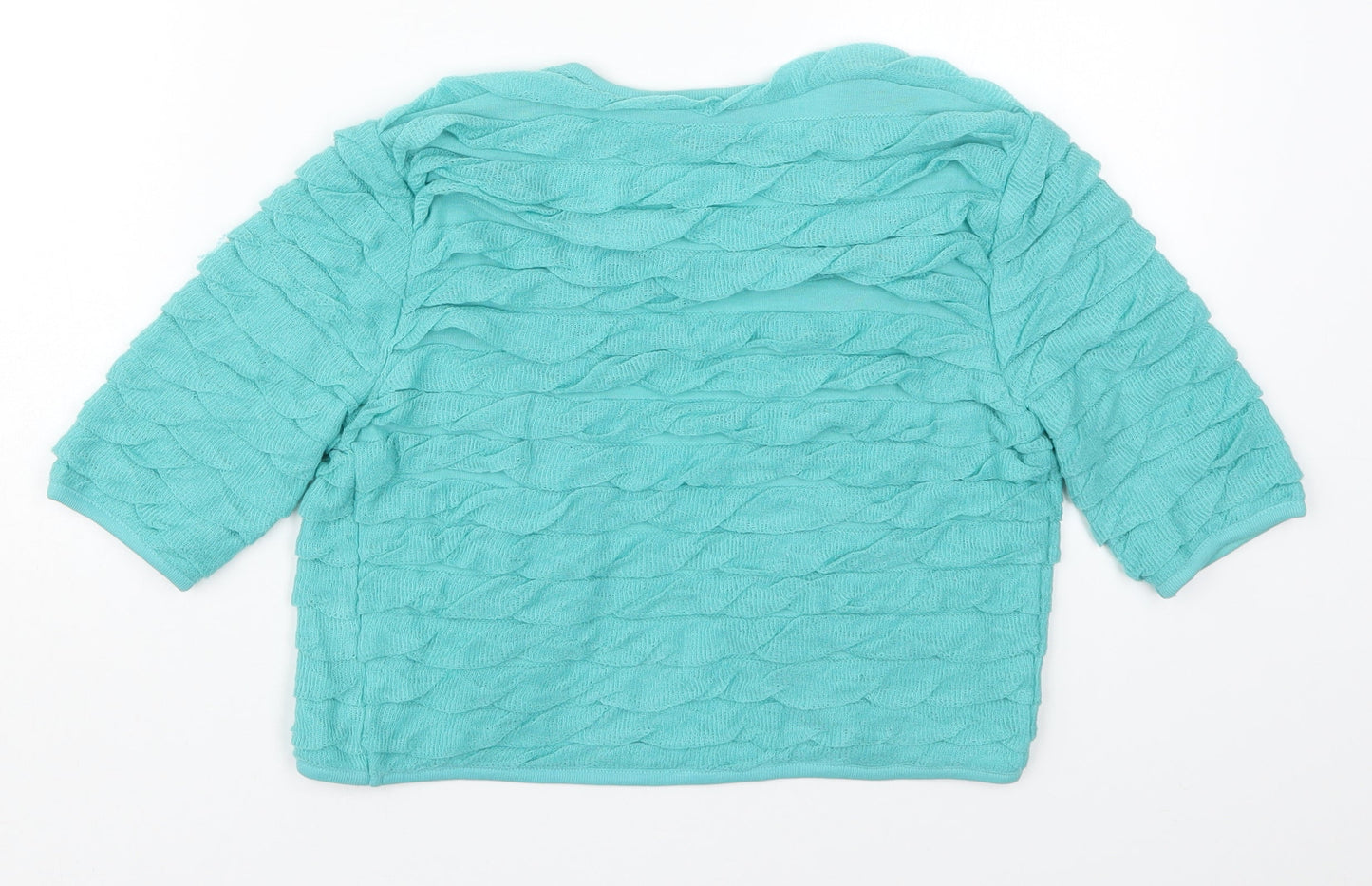 Womens UK Size 10 Per Una Blue Cardigan Jumper
