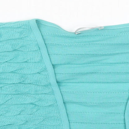 Womens UK Size 10 Per Una Blue Cardigan Jumper